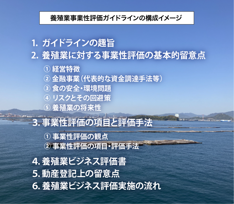 養殖業事業性評価ガイドラインの構成イメージ